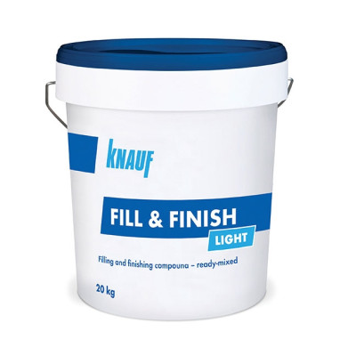 Шпаклевка Knauf Fill & Finish Light винило-полимерная (20 кг) Шпаклевка Knauf Fill & Finish Light винило-полимерная (20 кг)